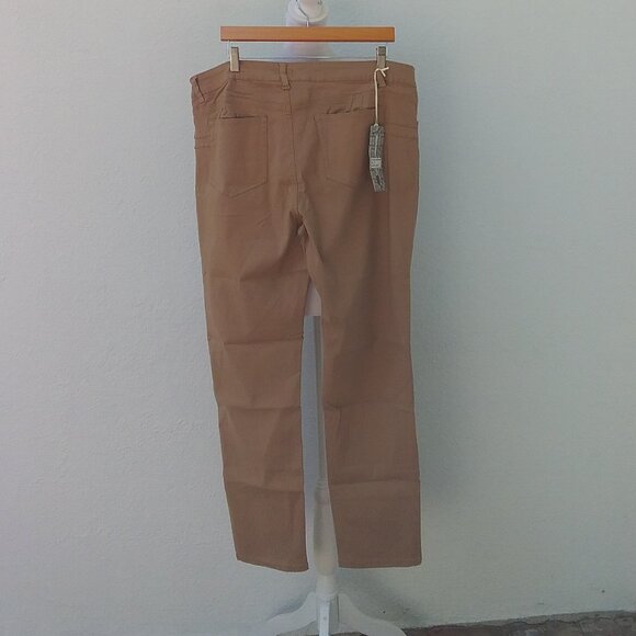 926 Jeans Women's Size 24 Khaki Transitional Preppy Granola Girl NEW - Picture 3 of 3